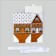 Box a gift New Year's folding "gingerbread house", 15 x 18 x 10 cm, New Year
