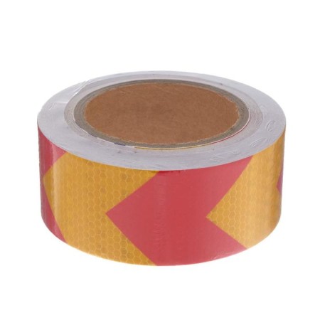 Reflective tape, self-adhesive, red-yellow, 5 cm x 15 m-2