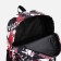 Youth backpack from textiles, 3 pockets, gray/red color