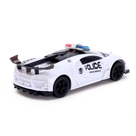 The Machine "Police", light and sound effects, works from batteries, white color-2