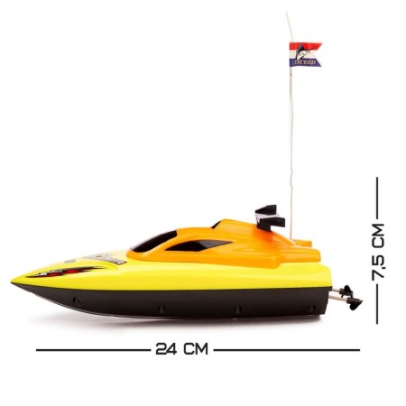 Radio -controlled “Racer” boat works from batteries-1