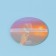 Pocket mirror "sunset", d = 7 cm, multi -colored