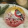 Ball "Bullfill on a branch" 9.5 cm mix