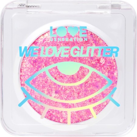Face glitter Love Generation We Love Glitter, tone 02 Pink, 1.8 g