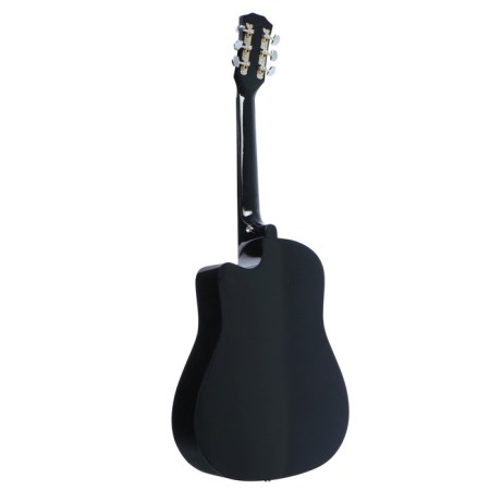 Acoustic guitar Fante FT-D38-BK, with a neckline, black-1