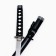 Souvenir weapon "Katana NAO" 77cm, black gloss, on a stand
