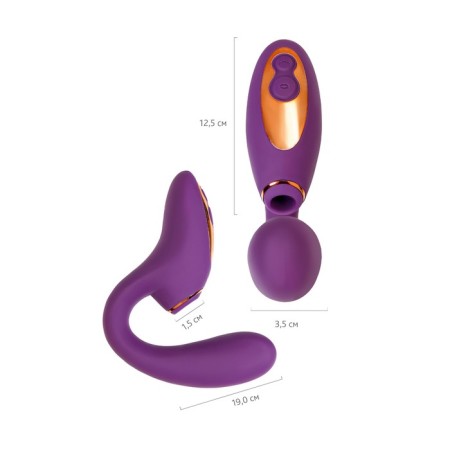 Double stimulation of L’Eroina Megam, silicone, purple color, 27.5 cm-8