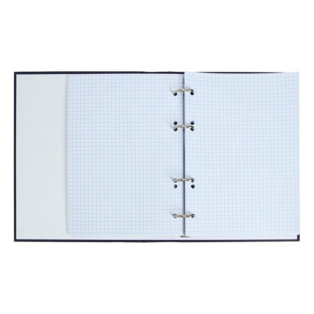 A notebook on 4 rings A5, 160 sheets, in a cage, supernova, hard cover, matte lamination, offset block-3