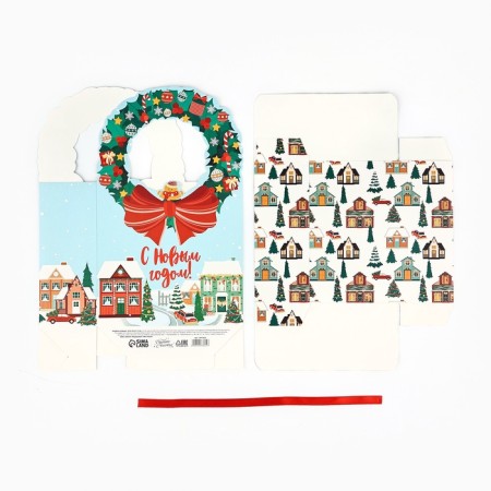 Box the team "Luxurious white" 18.4 x 30.4 x 7.3 cm, New Year-10