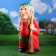 Garden Figure "Grandma-Yozhka" 33x35x65cm Mix