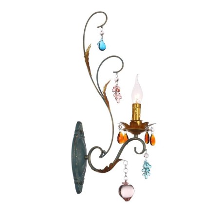 Sconces st. SL426.761.01. Joanna. 1x40 W, E14, 14x48 cm, colorful color
