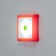 Sparks "Quadro 2" LED from 4haa batteries red 2x8.5x8.5 cm Risalux