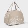 Sports bag with lightning, beige/white color