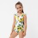 Children's swimsuit KAFTAN "Lemons", height 134-140 cm, white