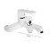 Accoona A6366G bathtub, with shower set, silumin, white color