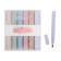 A set of markers-textbooks, 6 pastel colors, square body