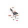 Stool for a student adjustable Polini Kids City / Polini Kids Smart S, white-pink color