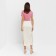 Women's skirt Minaku: Silk pleasure beige color, river 44