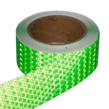 Reflective tape, self -adhesive, green, 5 cm x 15 m