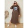Women's dress, size 62, brown color