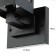 Bra "Satics" E27 40W black 35x17x18cm