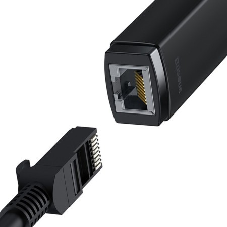 Adapter Baseus Ethernet Adapter, Type -C - RJ45 (100MBPS), black-3