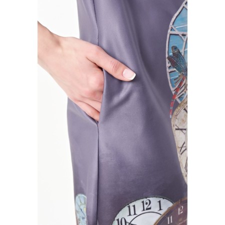 Women's dress, size 42, purple color-5