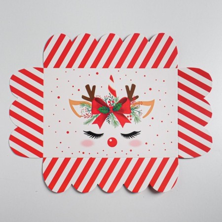 Gift box with PVC "Gift", 20 x 30 x 8 cm, New Year-4