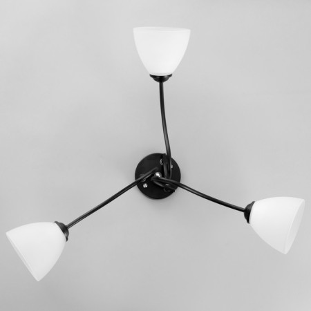 Chandelier 1086/3BK 40W E27 Black 54x54x22 cm Bayerlux-3