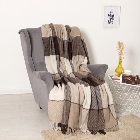 Elf 140x200cm, cell/Bezh/Cor Rap 1, New Zealand wool 70%, PE30%