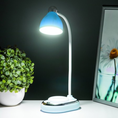 Teddy table lamp LED 3W AKB USB Blue 9x13.5x40 cm Risalux-3
