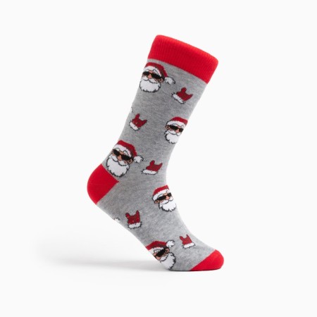 Women's socks, color light gray melange, size 23-25