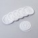 Palette (hole) for mixing glue, set - 40 pcs, plastic, 4.8 × 0.5 cm, white color