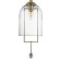 Bra Indigo, 11034/1w Gold. 1x40W, e14, 270x180x800 mm, transparent color