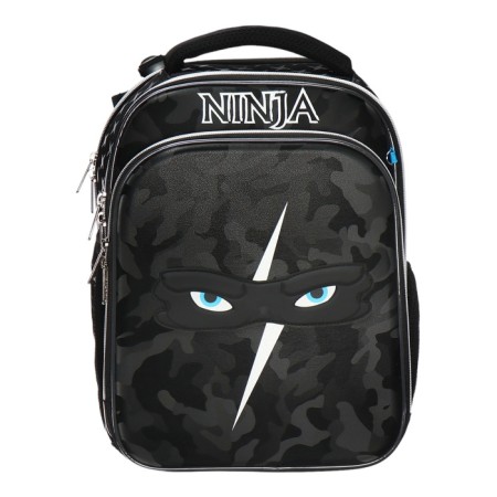 Frame backpack 37x28x18, Devente Premier 17l, Ninja, for boys, black-2