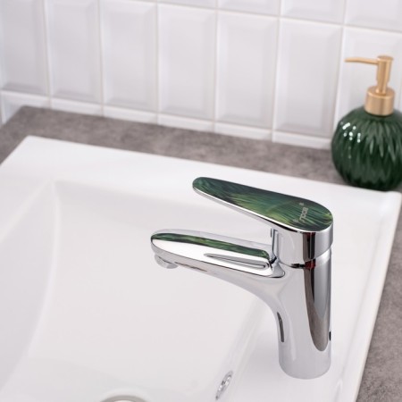 BouOU B8282-1 shell mixer, pour 126 mm, single-leaf, brass, chrome-2