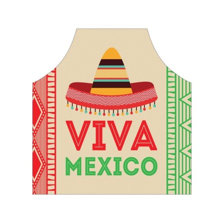 Apron kitchen with a photo print "Viva Mexico", adjustable, size OS-2