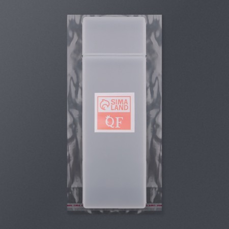 Organizer for storage, with a lid, 2 cells, 7 × 21 × 2.5 cm, white translucent color-6