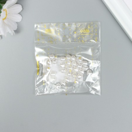 Beads for creativity Plastic "Buser Pearls of irregular shape" set of 30 pcs 0.6x0.6x0.6 cm-3