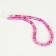 Busins ​​made of natural stone "Cat Eye", set 46 pcs., Size 1 pc. - 8 mm, pink