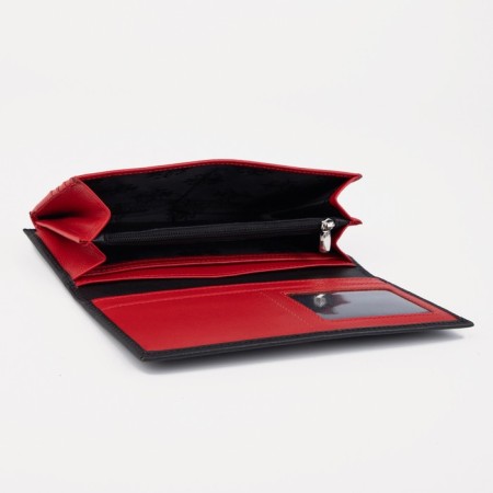 Women's wallet on lightning Black/Red color-2