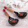 Spoon "Chernushka", semi -Babaska, 19 × 6 cm, Khokhloma, mix