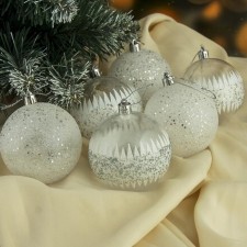 Set of balls plastic D-8 cm, 6 pcs 