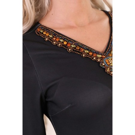 Women's dress, size 42, black color-1