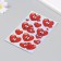 Holographic stickers (stickers) "hearts" 10x15 cm, 5-217