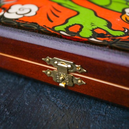 Medium backgammon "Tiger and Dragon" 50 × 50 cm-4