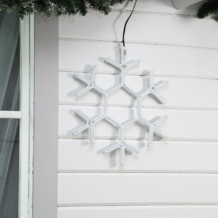 Neon figure "Snowflake", 50 cm, 480 LED, 220 V, glow warm white-1