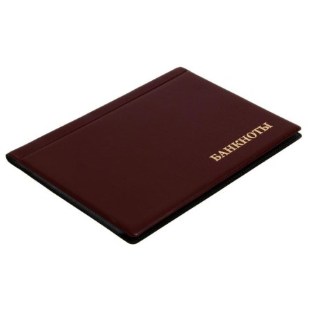 Album for Bon 125 x 185 mm Calligrata, 16 banknotes, PVC cover, burgundy-1