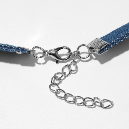 Choker "jeans" heart, color, 36 cm-1