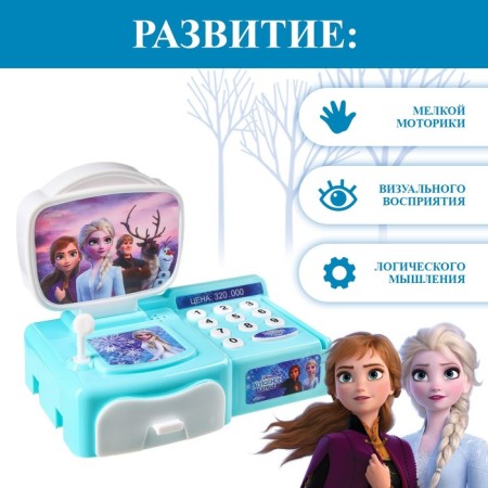 Anna and Elsa training cash desk, a cold heart, with accessories, light and sound-4